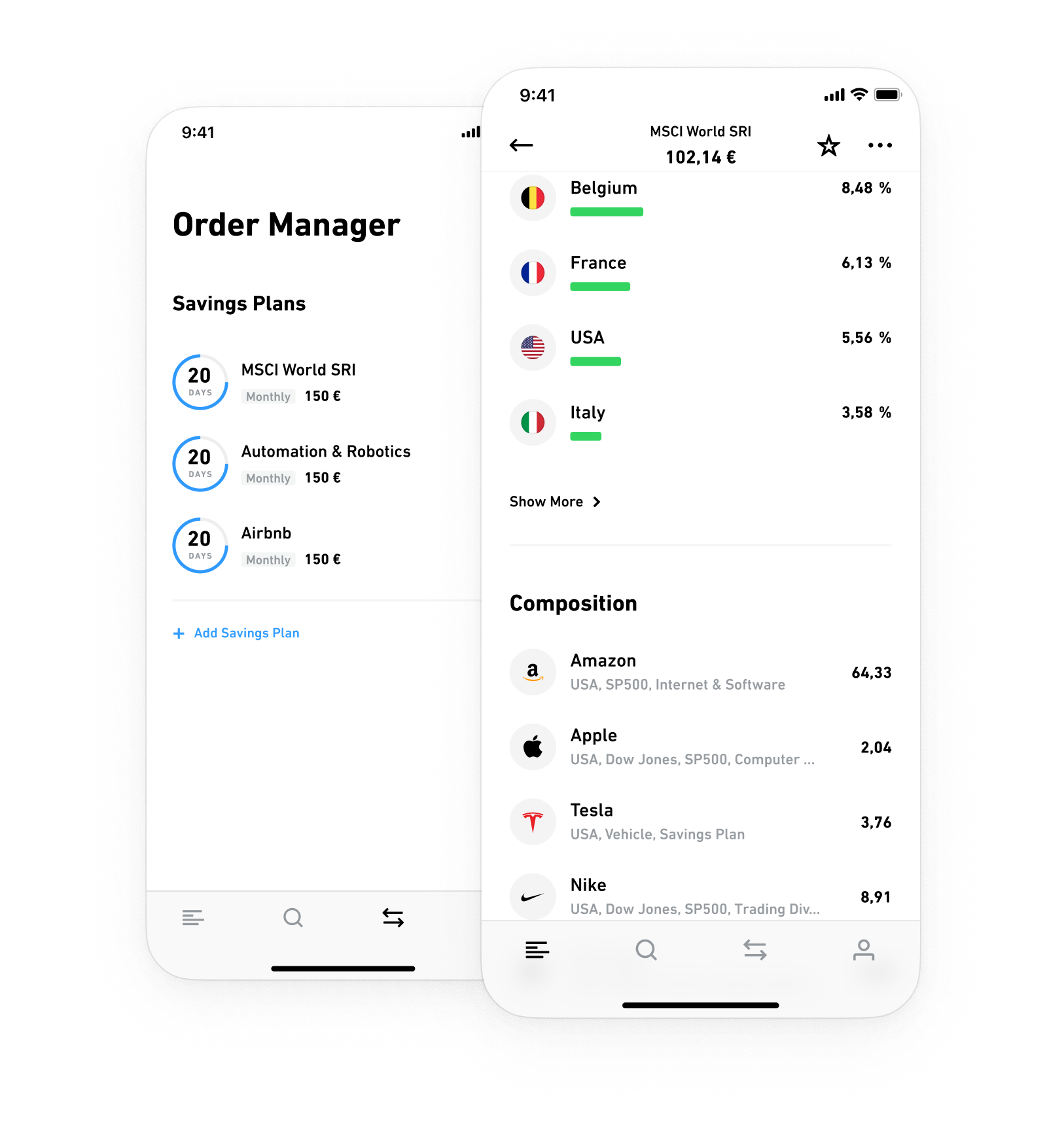 Invoice details with VAT fields and export actions